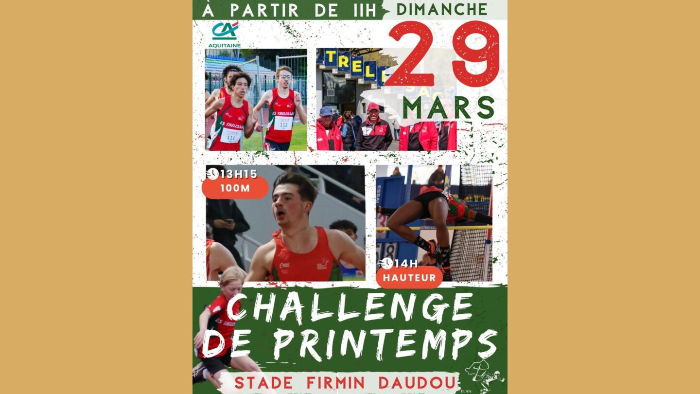 Le Challenge de printemps revient au stade Firmin-Daudou Avenue de l'Automobile Trélissac 2026-03-29