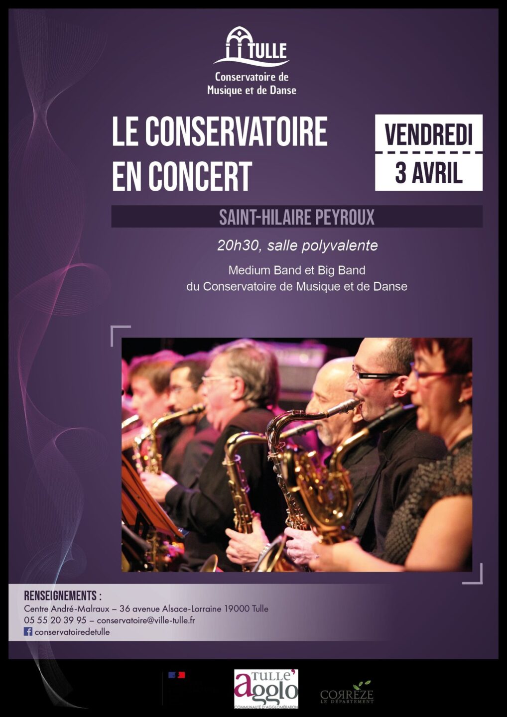 Le Conservatoire en concert 63 Route du Peyroux Saint-Hilaire-Peyroux 2026-04-03