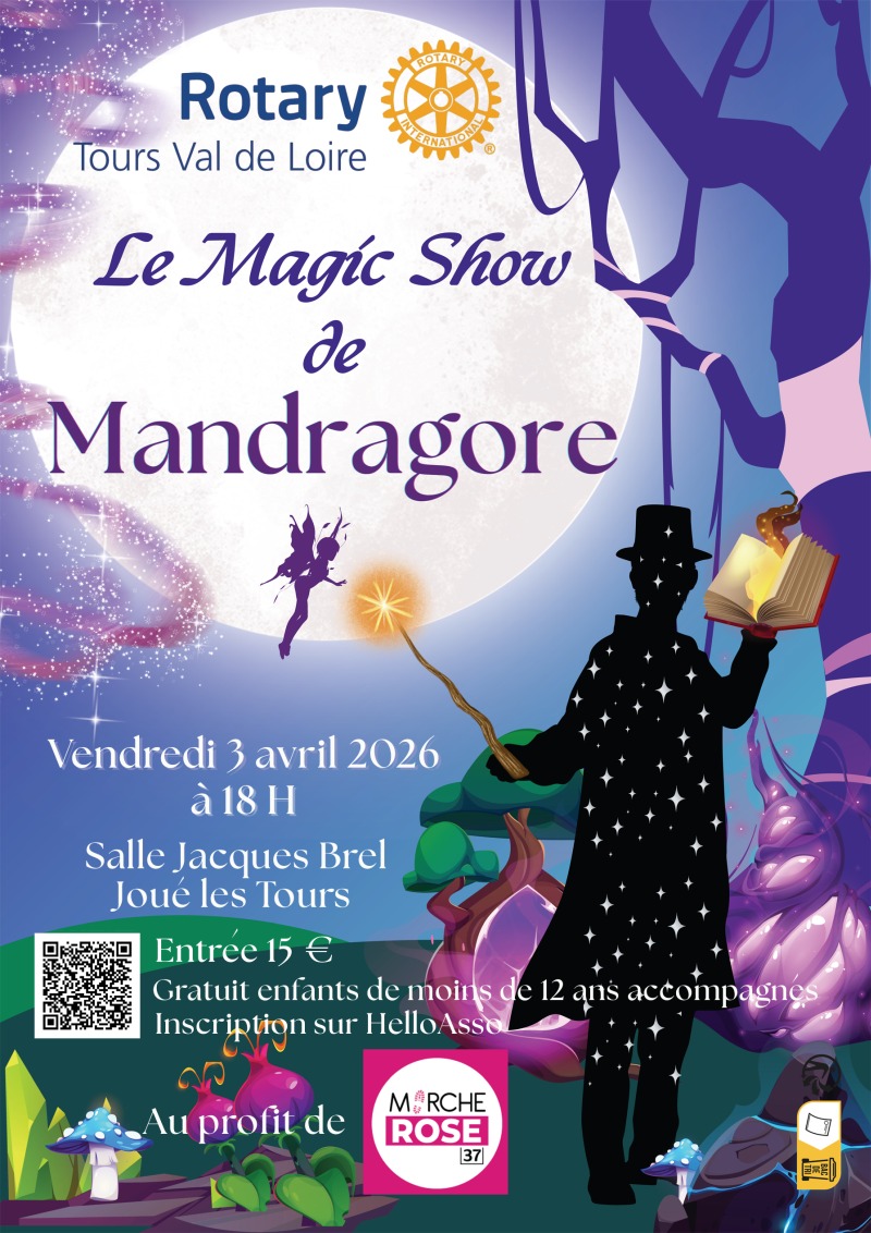 Le Magic Show de Mandragore Rue Roland de la Olla Joué-lès-Tours 2026-04-03