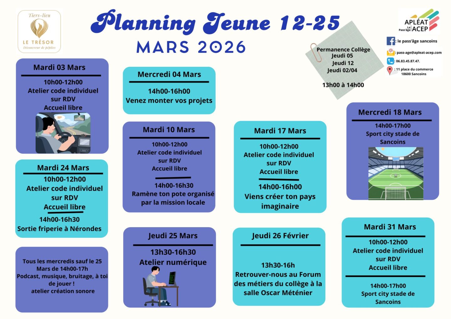 Le Pass’Âge Activités Jeunes