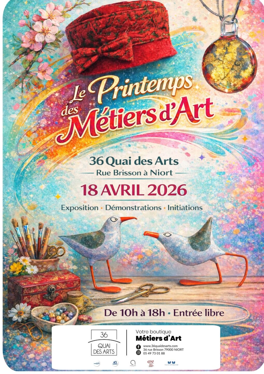 Le printemps des Métiers d'art à Niort 36 rue Brisson Niort 2026-04-18