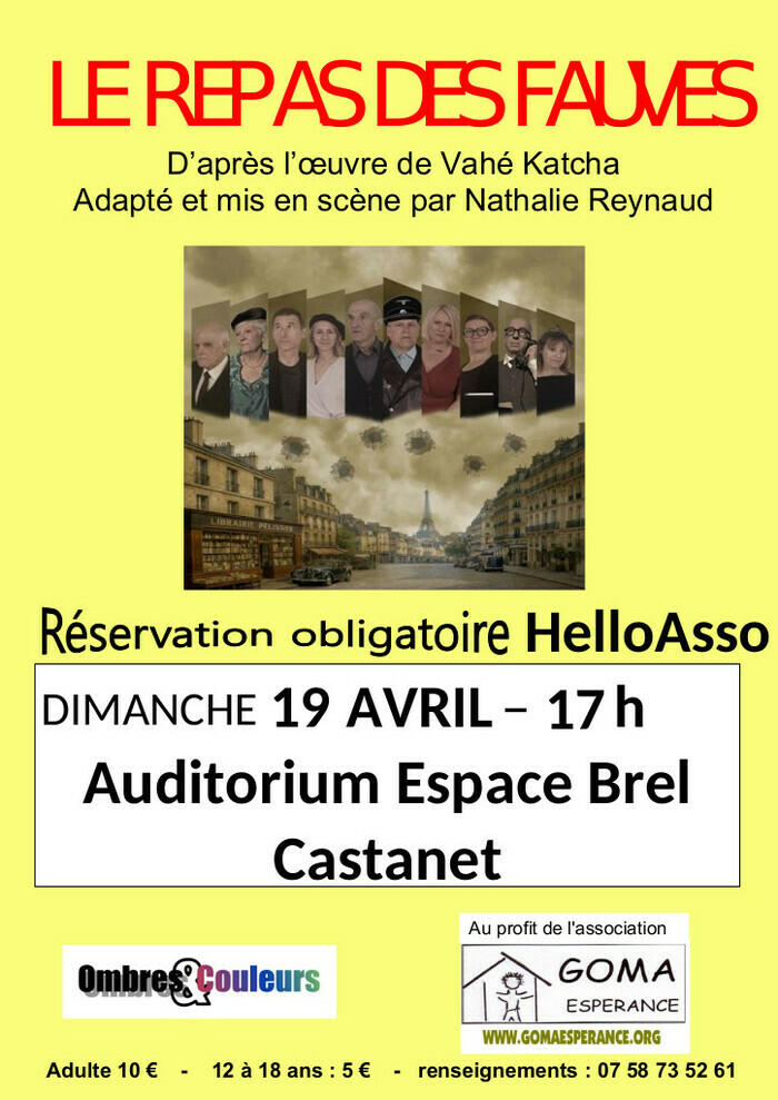 Le Repas des Fauves Salle Jacques Brel et auditorium Castanet-Tolosan