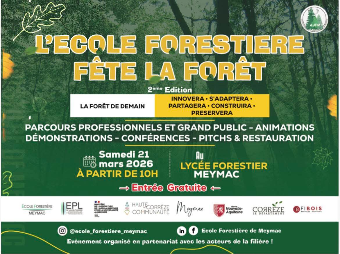 L'école forestière fête la forêt 2ème édition Rue de l'École Forestière Meymac 2026-03-21