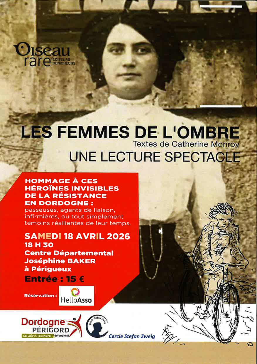 Lecture Spectacle Les femmes de l'ombre 1 Cours Saint-Georges Périgueux 2026-04-18