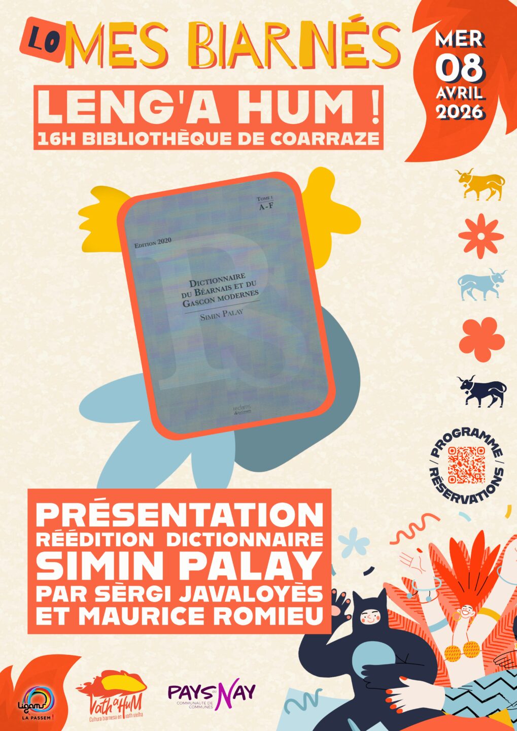 LENG'A HUM! présentation de la réédition du DICTIONNAIRE SIMIN PALAY Bibliothèque de Coarraze Coarraze 2026-04-08