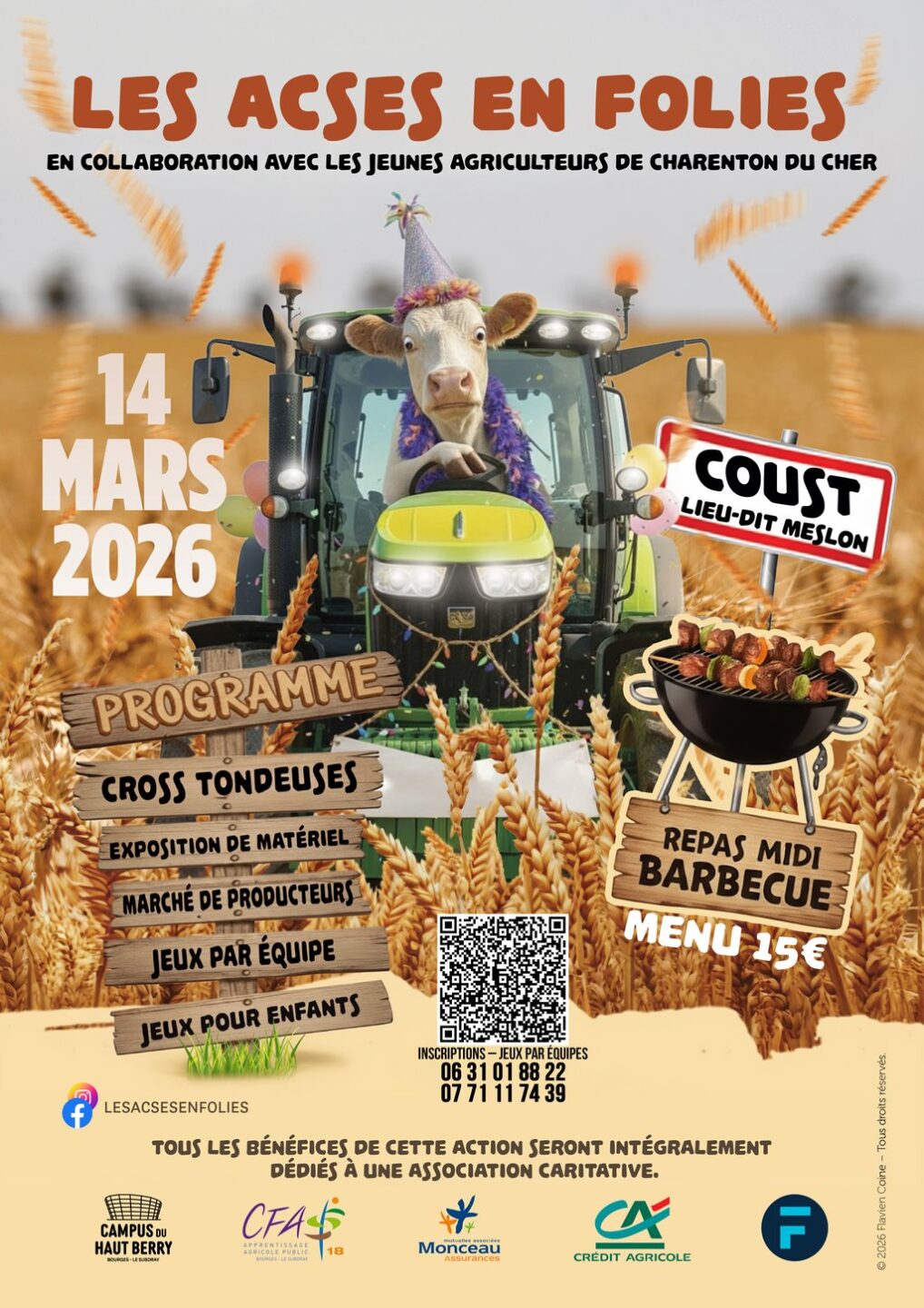 Les ACSES en folies avec les jeunes agriculteurs du Cher