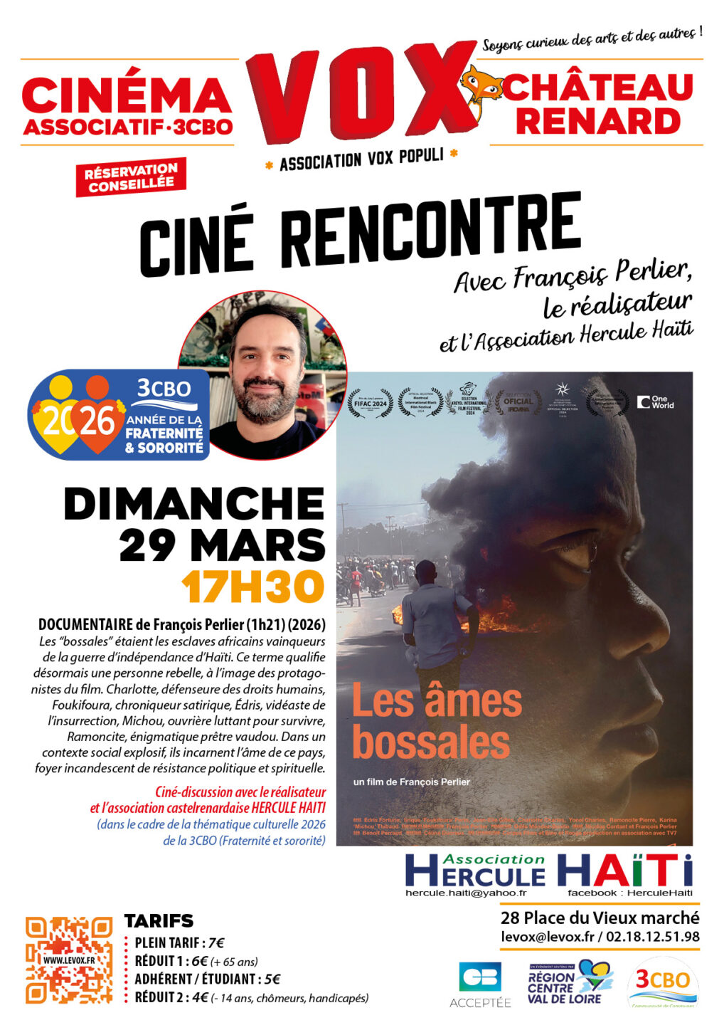 Les âmes bossales (ciné-rencontre avec le réalisateur) 28 Place du Vieux Marché Château-Renard 2026-03-29