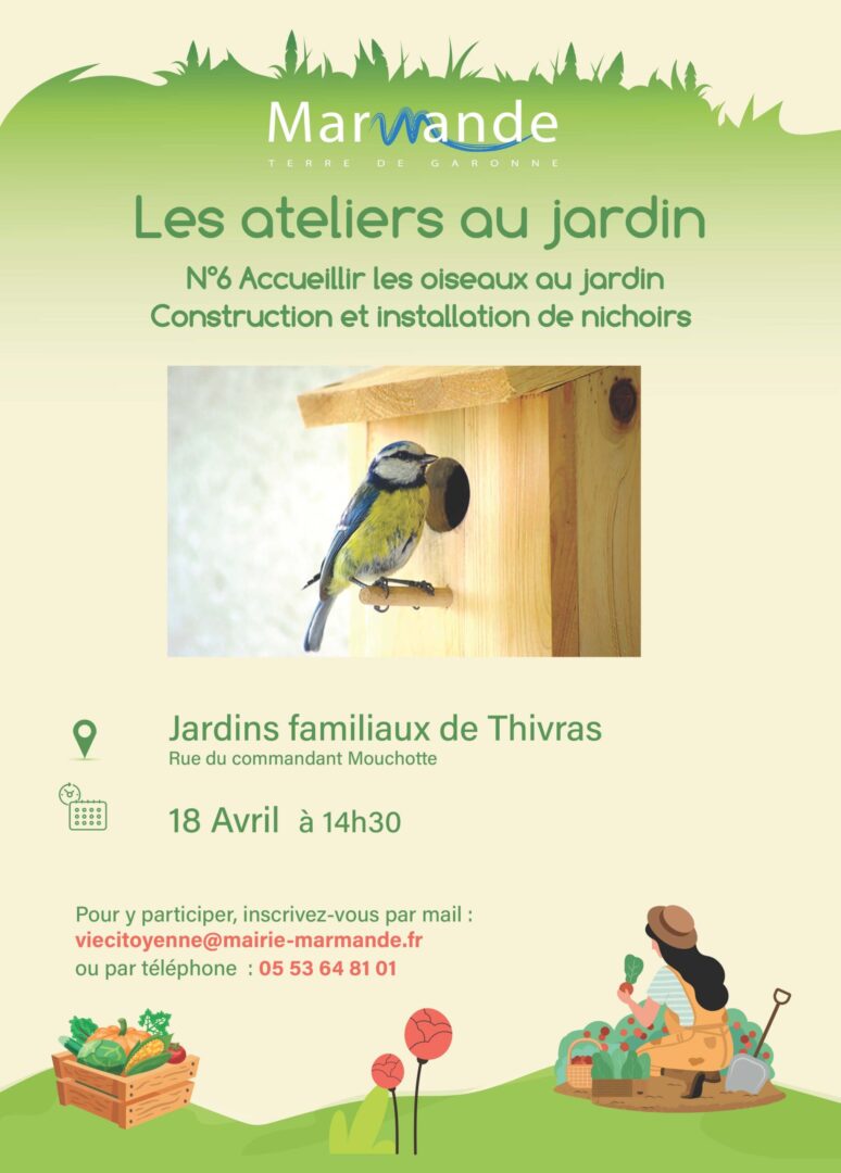 Les ateliers au jardin Jardins familiaux de Thivras Marmande 2026-04-18