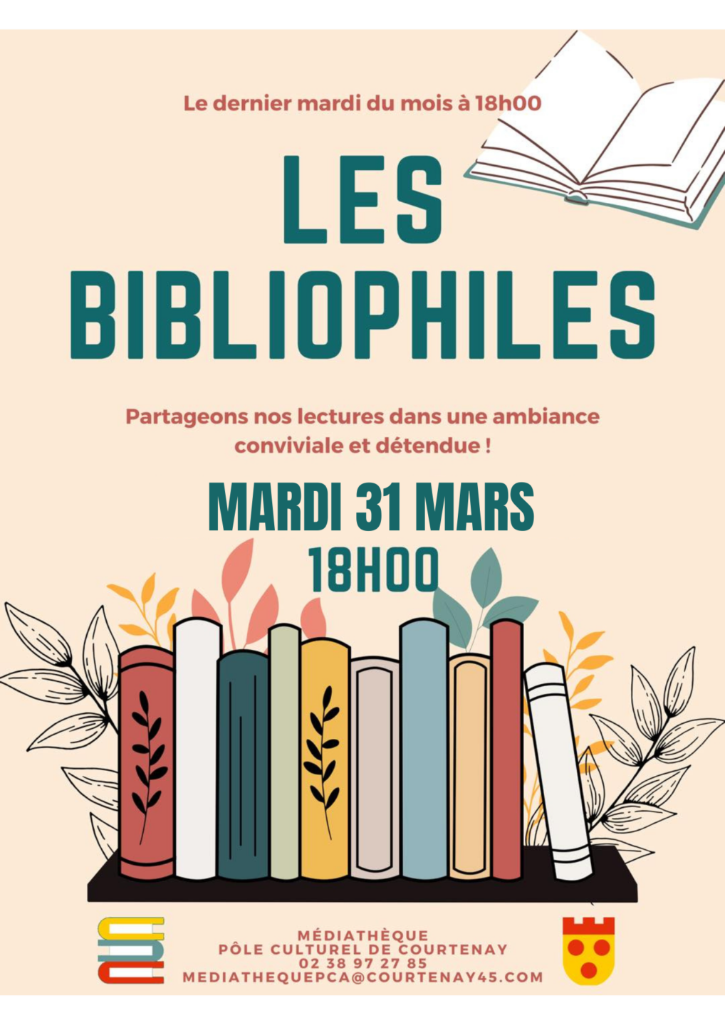 Les Bibliophiles 25 Place Honoré Combe Courtenay 2026-03-31