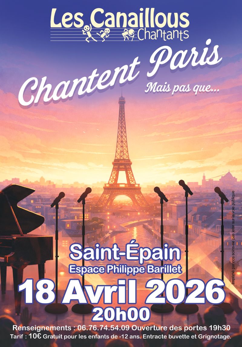 Les Canaillous Chantants chantent Paris... mais pas que... Allée des Peupliers Saint-Épain 2026-04-18