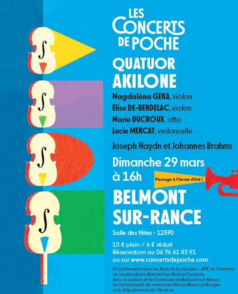 Les Concerts de Poche Quatuor Akilone  Belmont-sur-Rance 2026-03-29