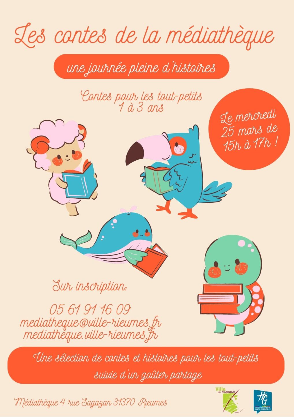 LES CONTES DE LA MÉDIATHÈQUE 4 Rue Sagazan Rieumes 2026-03-25