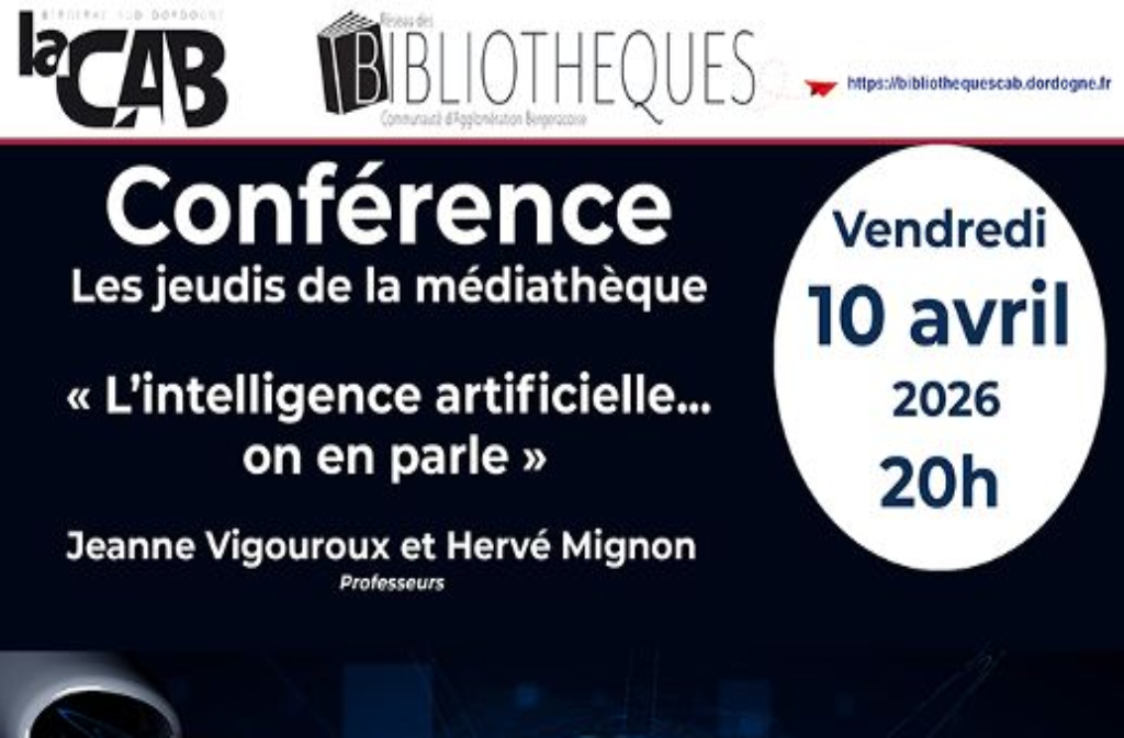 Les jeudis de la médiathèque Médiathèque Cours-de-Pile 2026-04-10