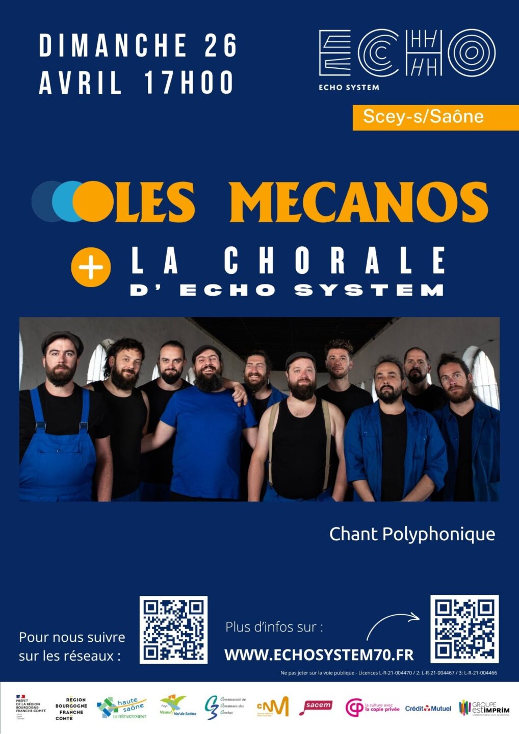 Les Mécanos + La chorale d'Echo System ECHO SYSTEM Scey-sur-Saône-et-Saint-Albin 2026-04-26