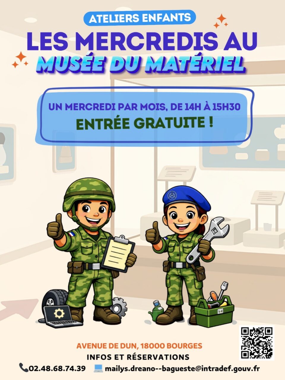Les Mercredis au Musée Atelier Mission Parachute  Bourges