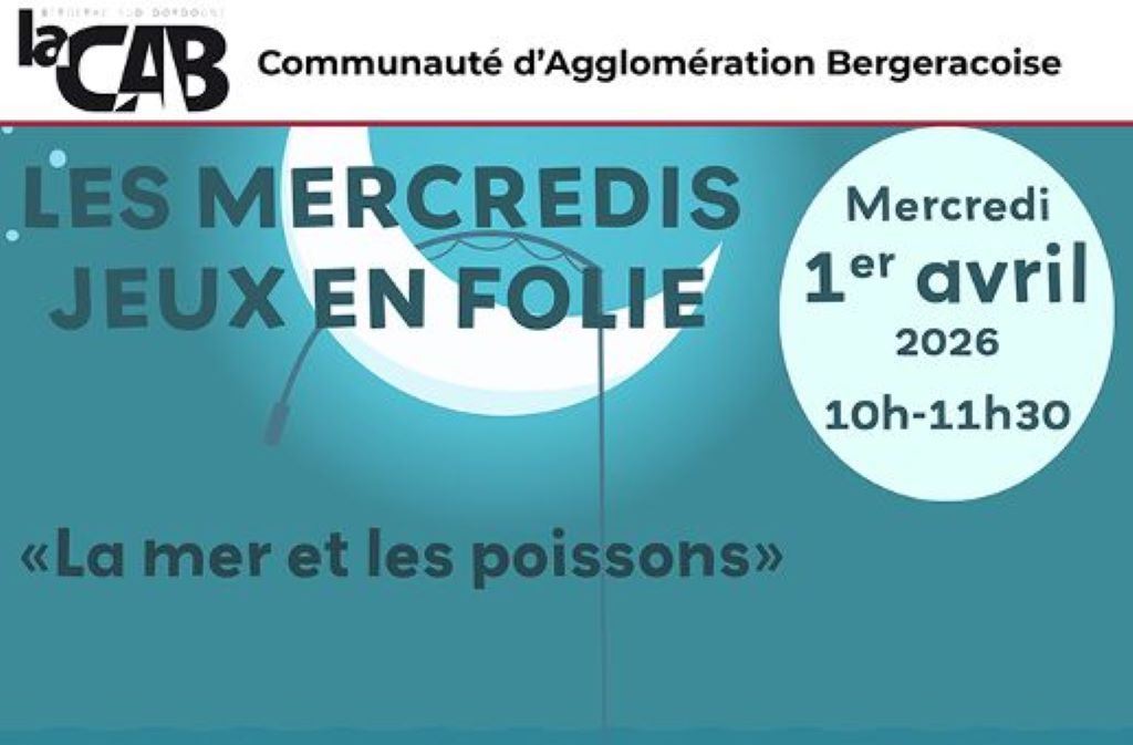 Les mercredis jeux en folie | La mer et les poissons 1 Rue des Récollets Bergerac 2026-04-01