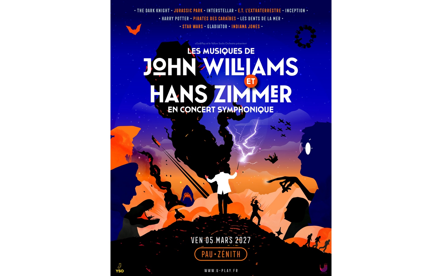 LES MUSIQUES DE JOHN WILLIAMS ET HANS ZIMMER EN CONCERT SYMPHONIQUE Rue Suzanne Bacarisse Pau 2027-03-05