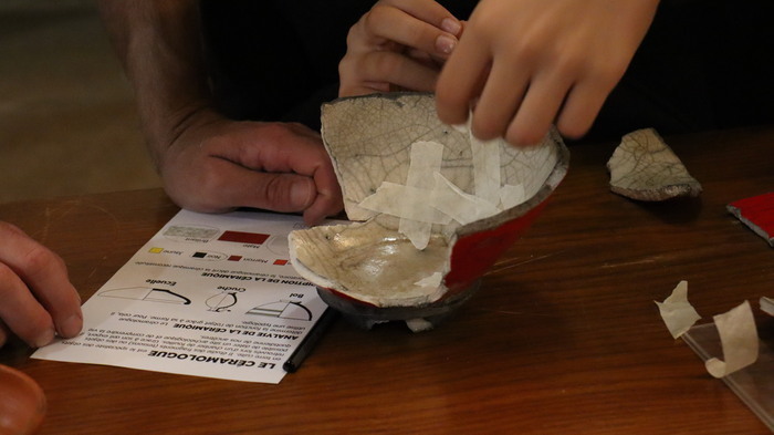 Les petits céramologues Château de Clermont Clermont Les petits céramologues Château de Clermont Clermont