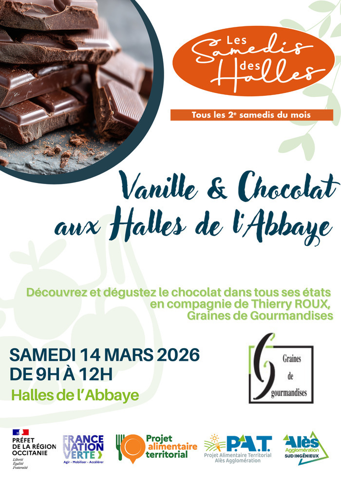 Les Samedis des Halles Halles de l'Abbaye Alès