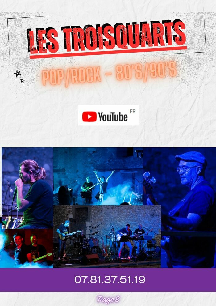 LES TROISQUARTS POP/ROCK Département du Loiret