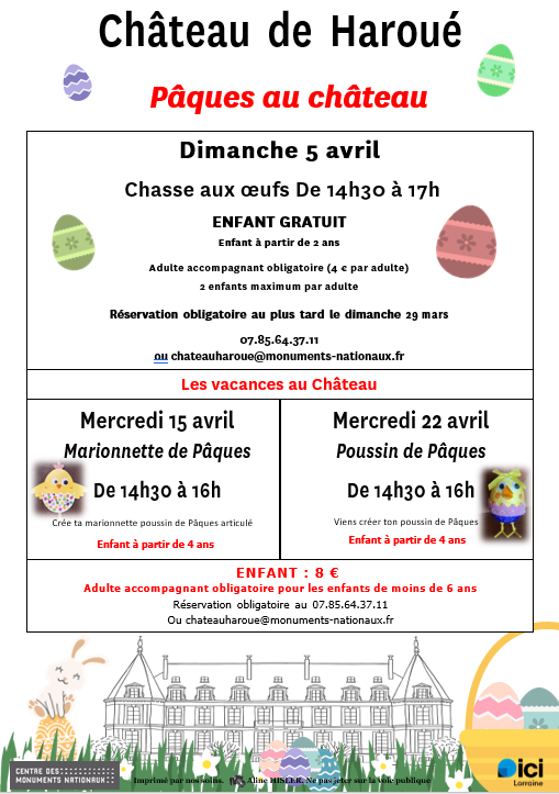 Les Vacances au Château de Haroué place du château Haroué 2026-04-15