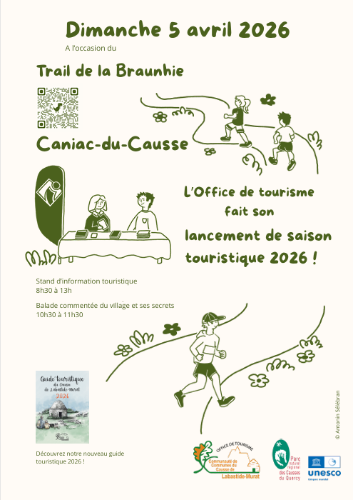 L’Office de tourisme fait son lancement de saison touristique 2026 ! Place de la mairie Caniac-du-Causse 2026-04-05