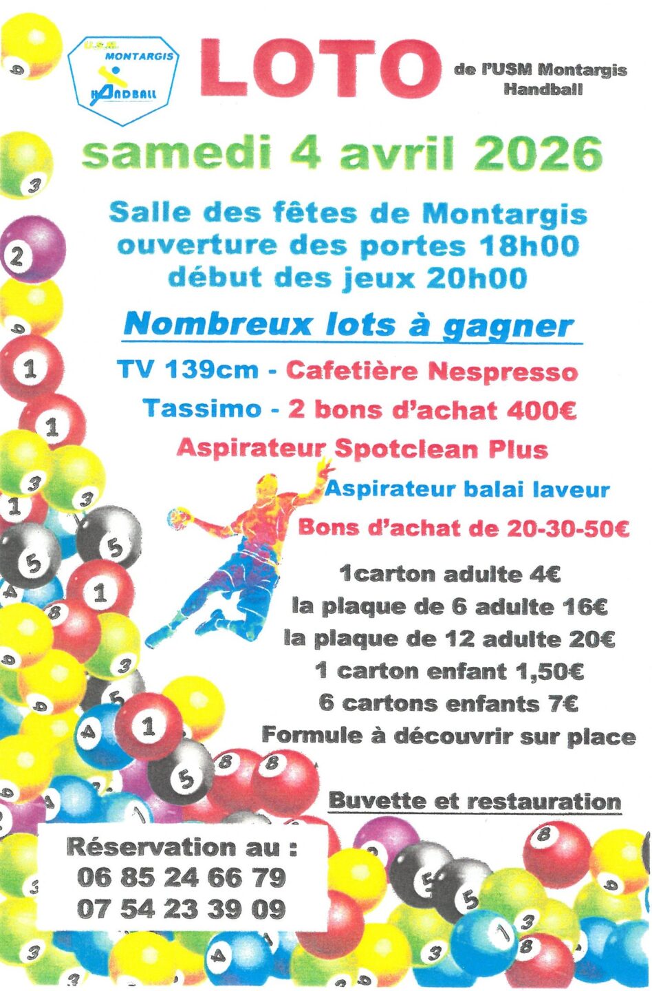 Loto de l'USM Montargis Handball 1 Rue Franklin Roosevelt Montargis 2026-04-04