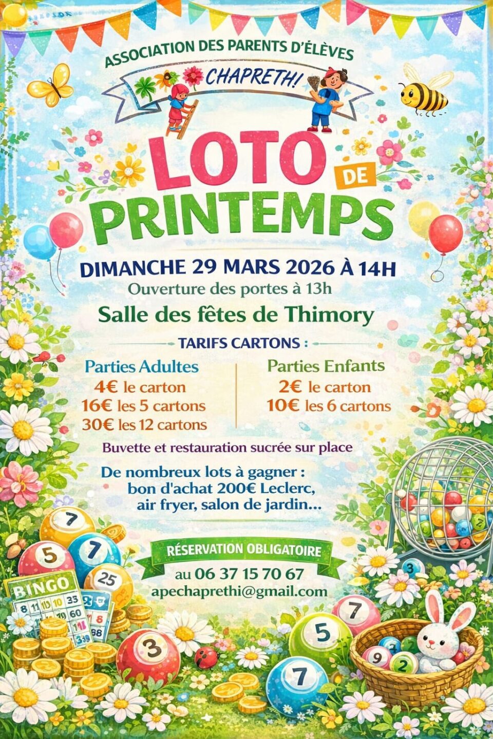 Loto de printemps Rue de Montargis Thimory 2026-03-29