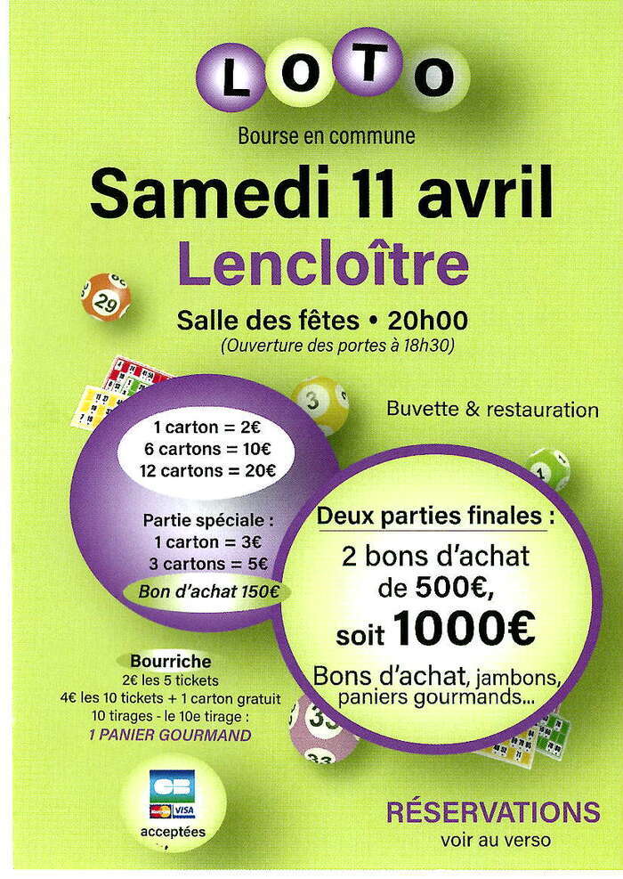 Loto Place du Général Pierre Lencloître 2026-04-11