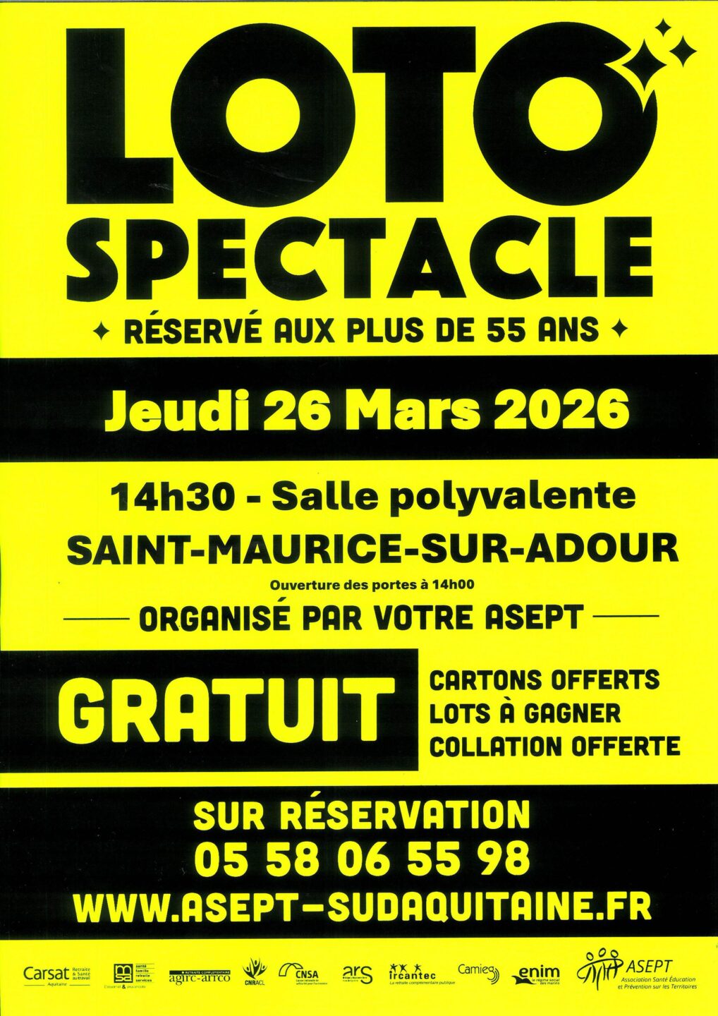 Loto Spectacle  Saint-Maurice-sur-Adour 2026-03-26