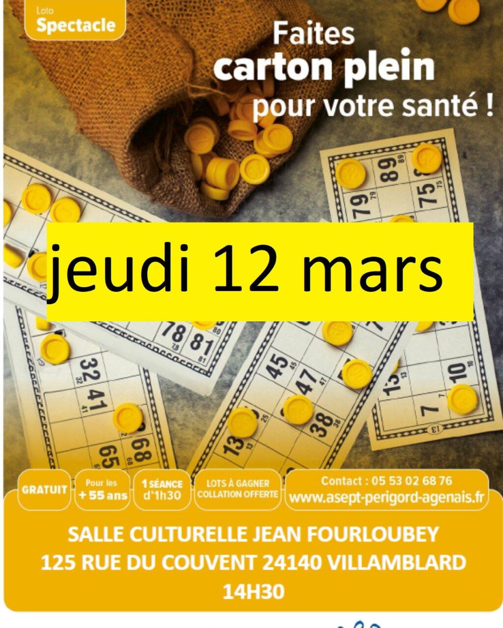 Loto spectacle  Villamblard