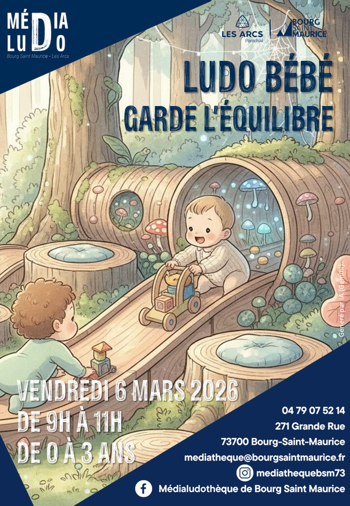 Ludo bébé : garde l'équilibre Médialudothèque de Bourg Saint Maurice Bourg-Saint-Maurice
