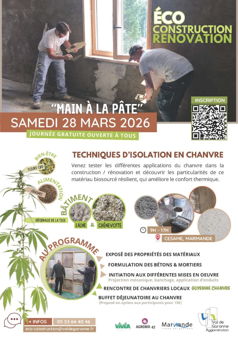 Main à la pâte Éco construction Rénovation 1-7 Rue Edouard Manet Marmande 2026-03-28