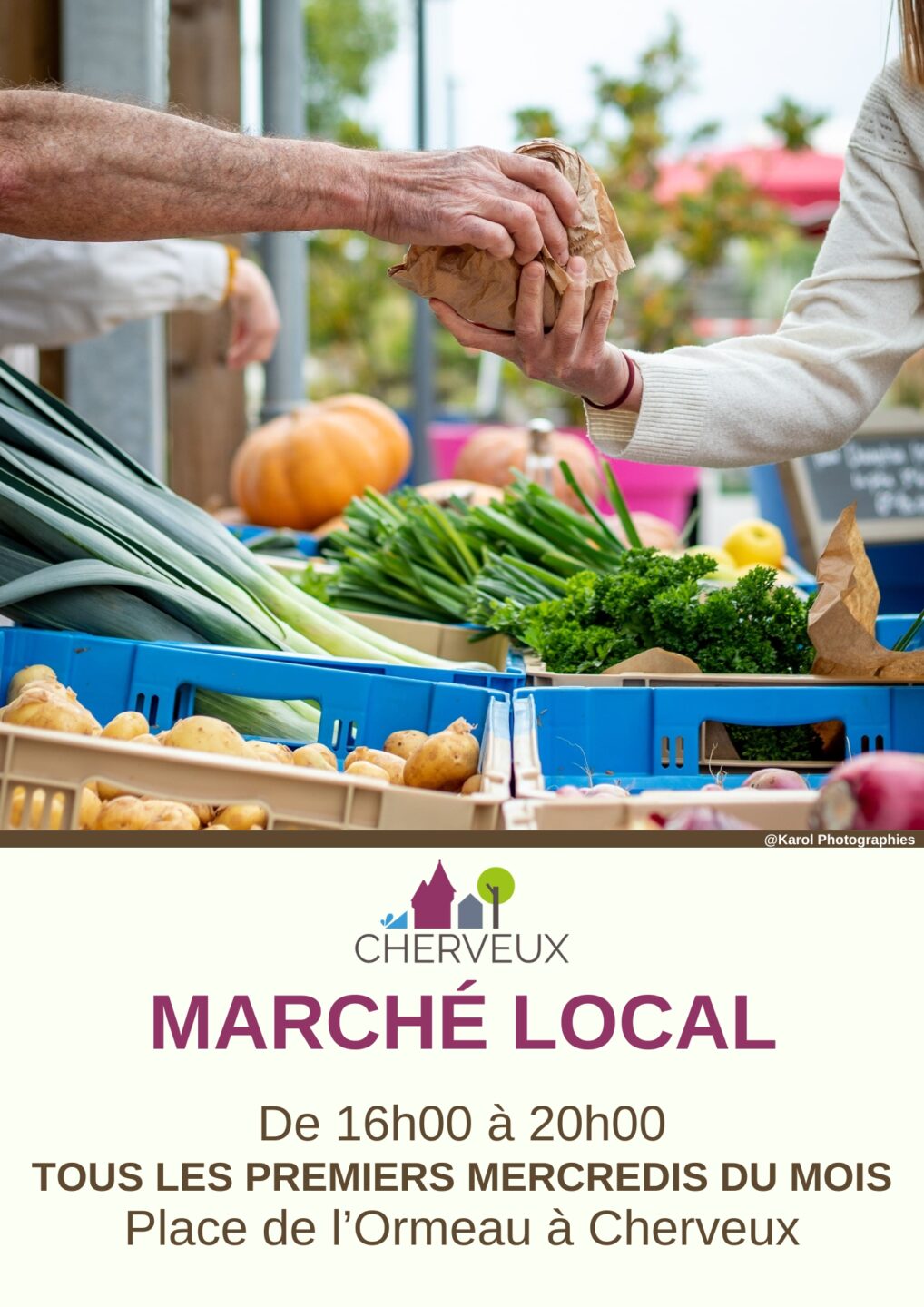 Marché de Cherveux Place de l'Ormeau Cherveux 2026-04-01
