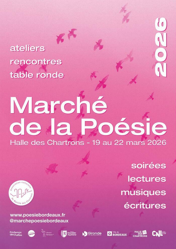Marché de la poésie de Bordeaux 2026 Halles des Chartrons Bordeaux