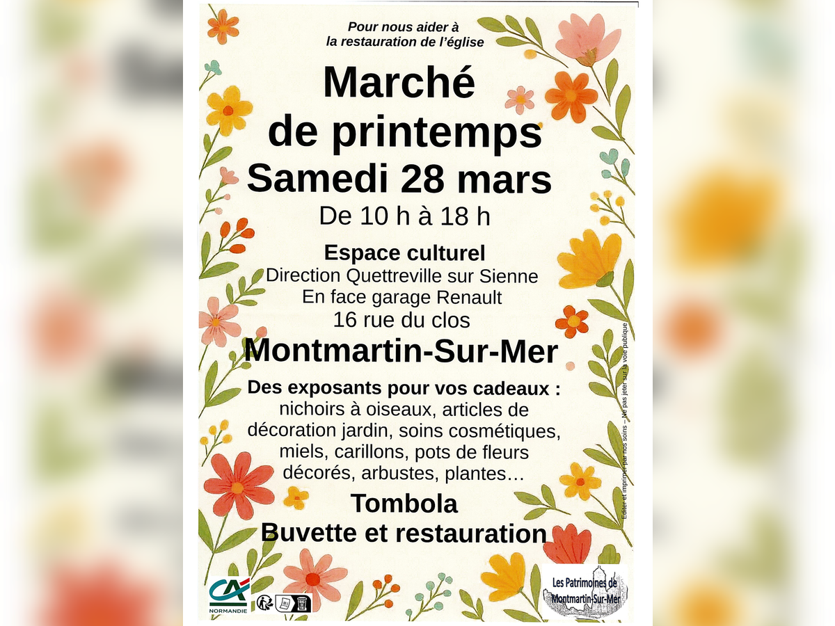 Marché de printemps 16 Rue du Clos Montmartin-sur-Mer 2026-03-28