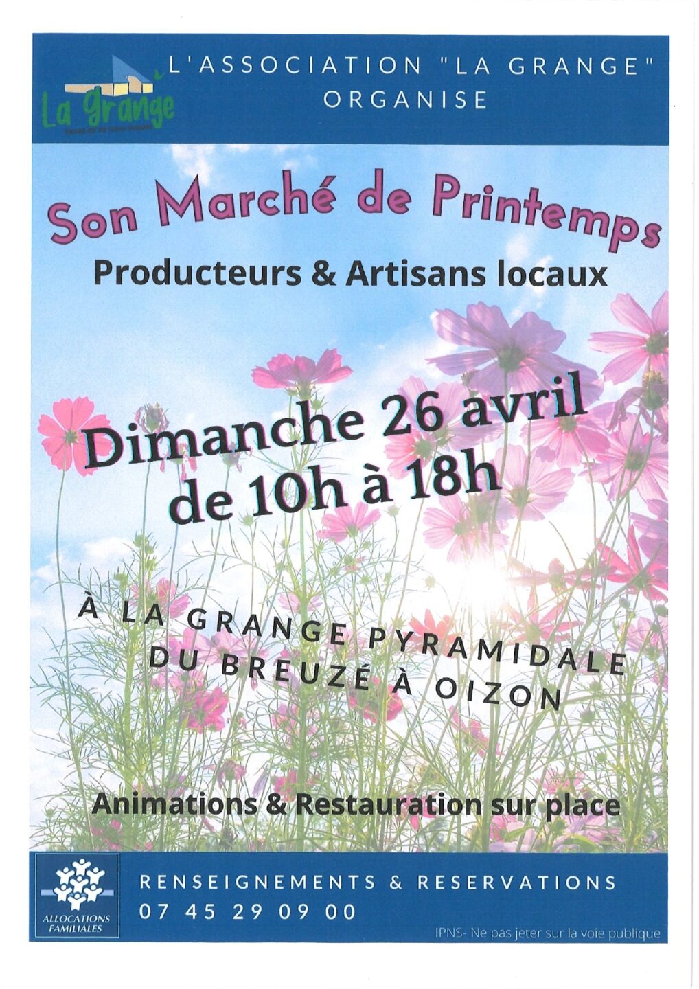 Marché de Printemps La Grange du Breuzé Oizon 2026-04-26