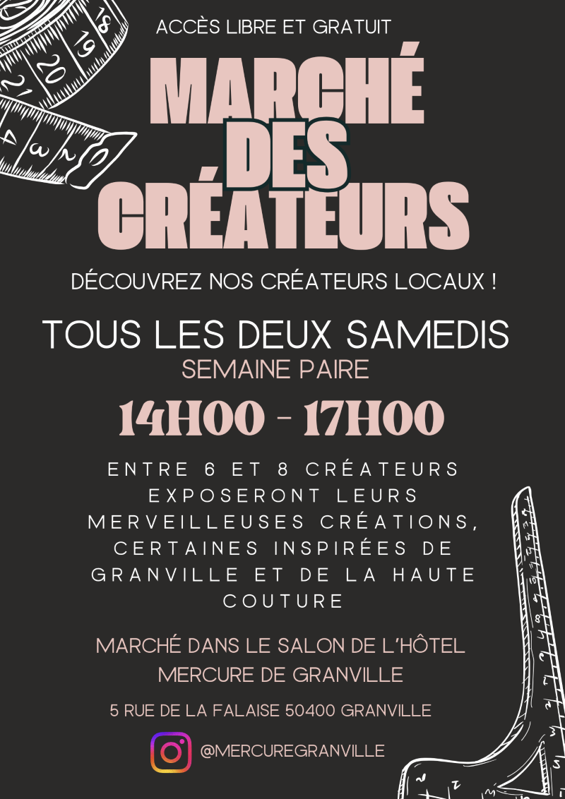 Marché des Créateurs 7e édition 5 Rue de la Falaise Granville 2026-04-04