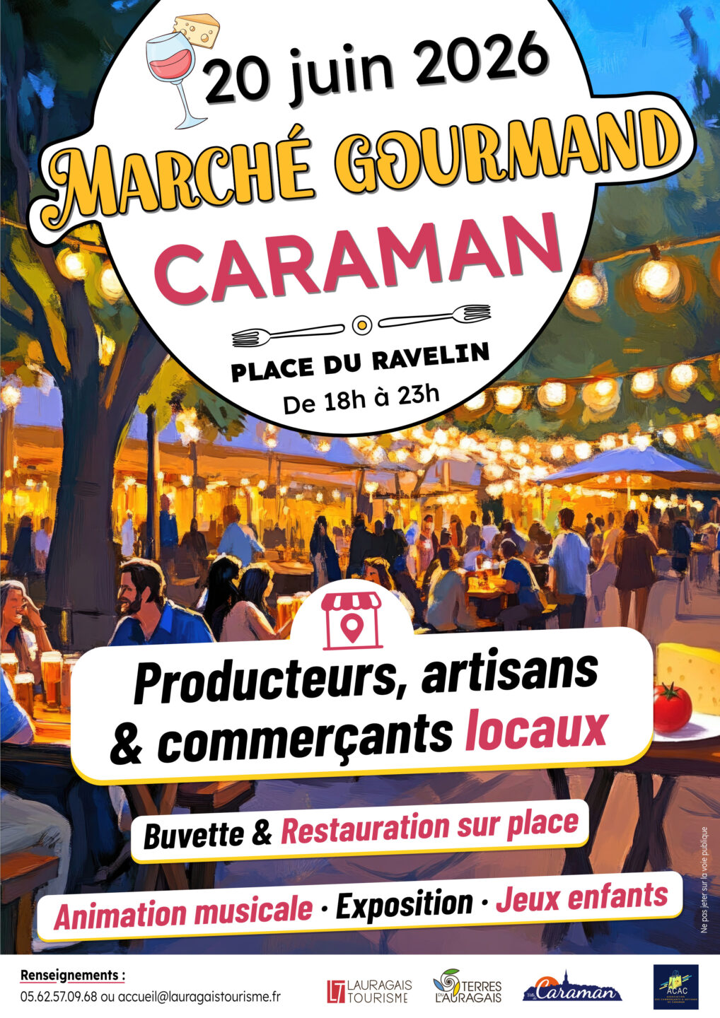 MARCHE GOURMAND A CARAMAN PLACE DU RAVELIN Caraman 2026-06-20