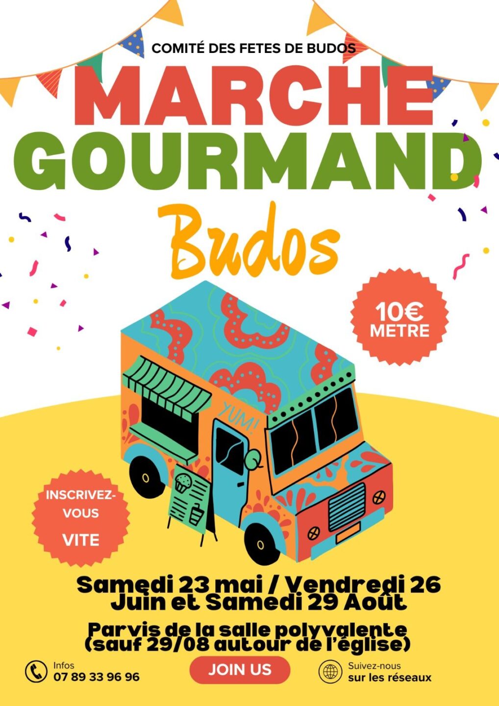 Marché Gourmand Salle des fêtes Budos 2026-05-23