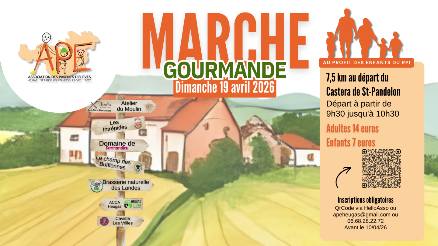 Marche gourmande Départ du Bourg Saint-Pandelon 2026-04-19