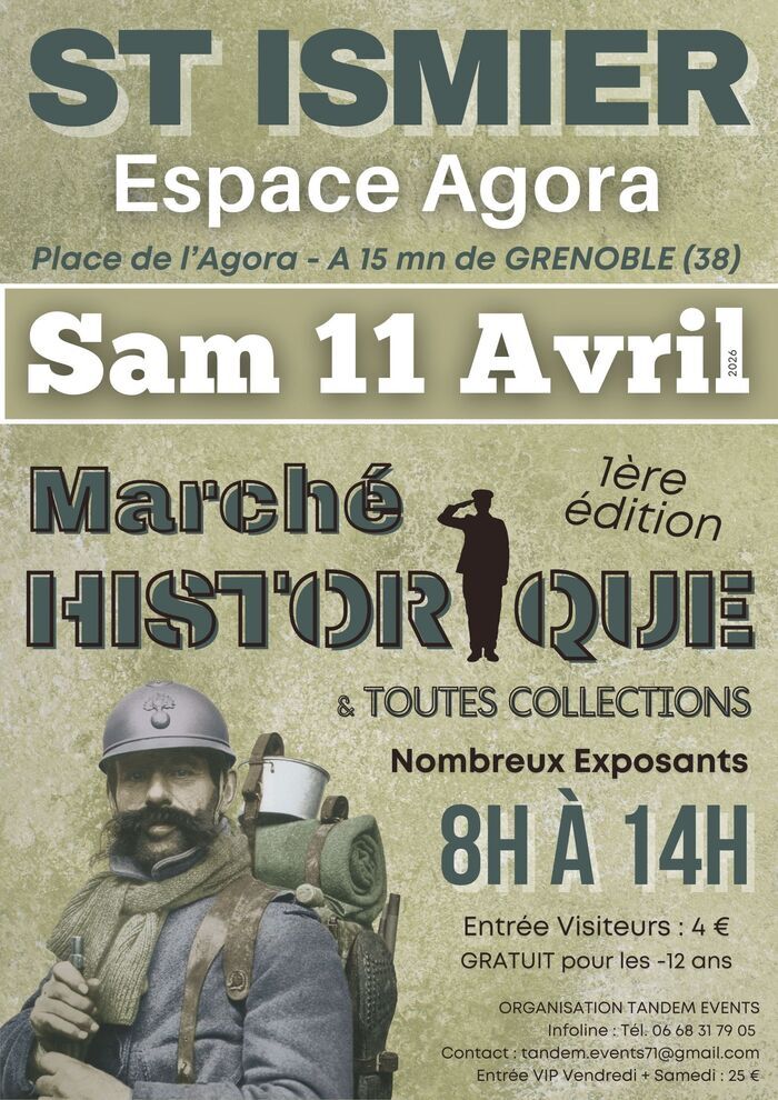Marché historique et toutes collections Salle Agora Saint-Ismier