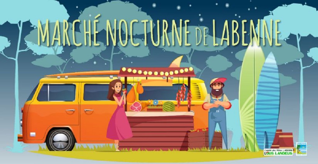 Marché nocturne Parking Manaoc Labenne
