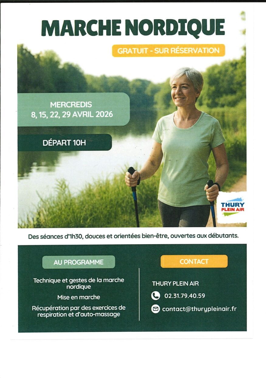 Marche Nordique 22 Impasse des Lavandières Thury-Harcourt-le-Hom 2026-04-08