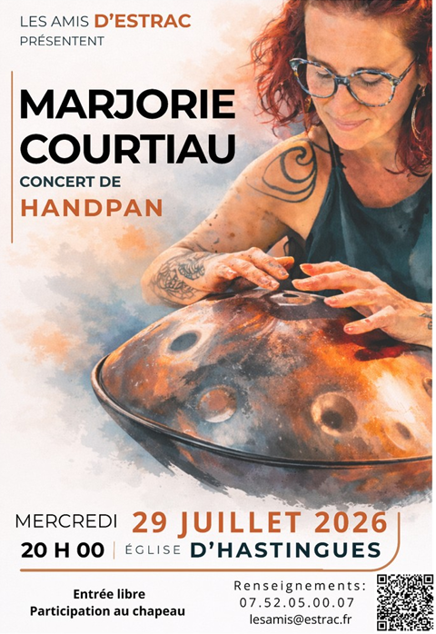 Marjorie Courtiau Concert de Handpan  Hastingues