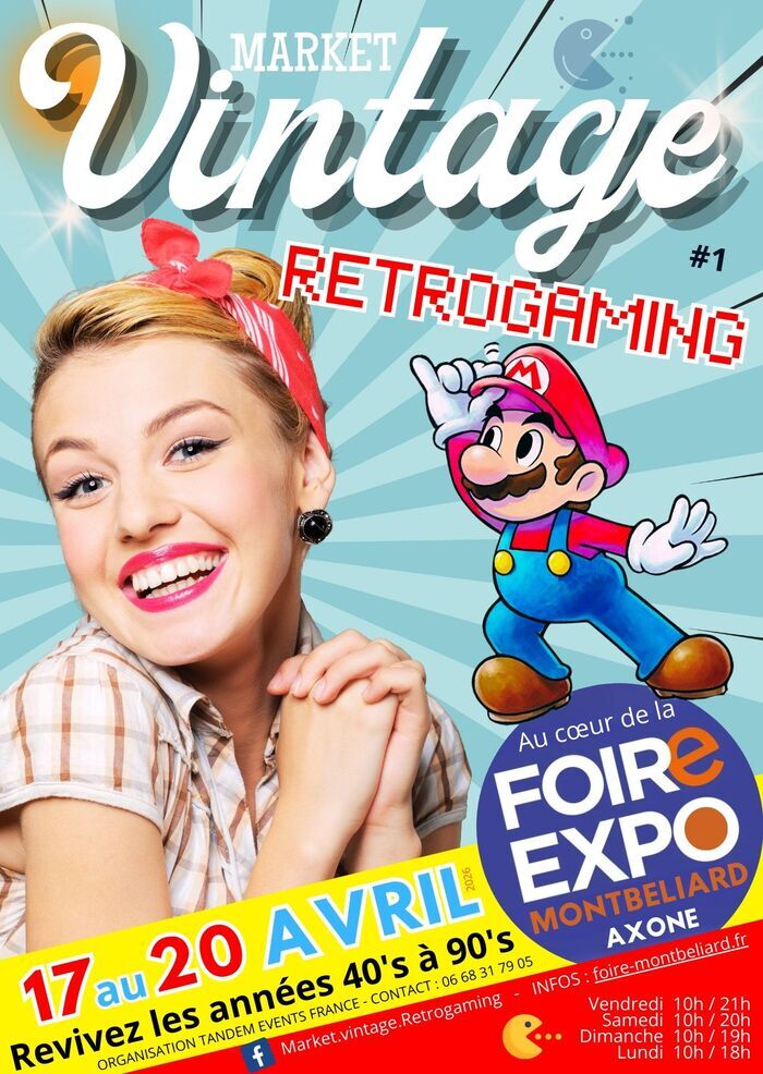 Market vintage & rétrogaming l'Axone Montbéliard