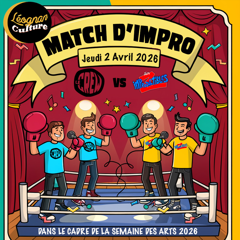 Match d’improvisation Espace culturel Georges Brassens Léognan 2026-04-02
