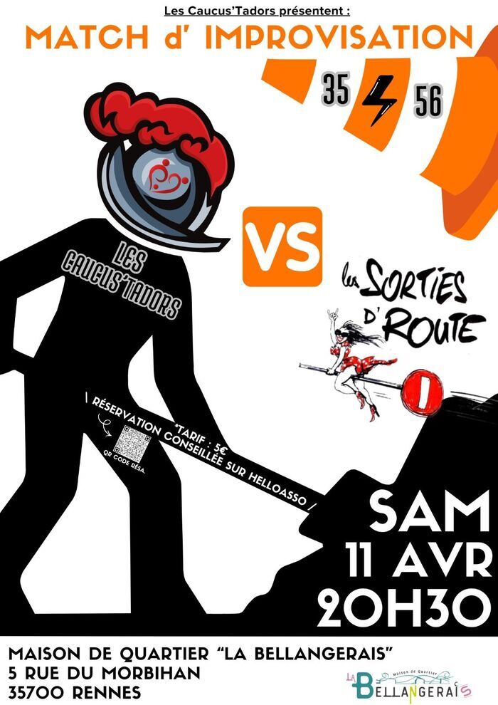 Match d'improvisation théâtrale Maison de quartier La Bellangerais Rennes