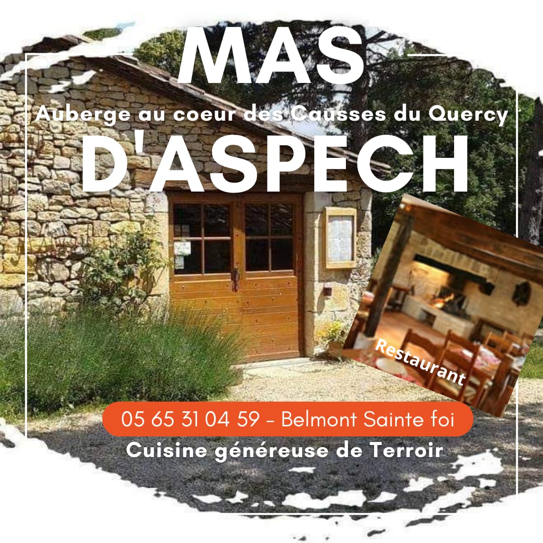 Menu de Pâques au Mas d'Aspech Sarremejanne Belmont-Sainte-Foi 2026-04-03