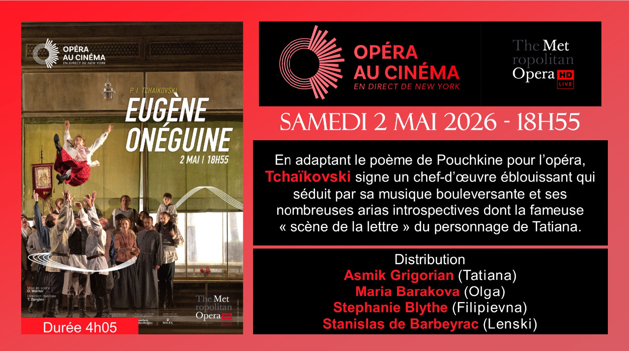 Met Opera au Cinéma Lumière à Nogent-sur-Seine 1 avenue Pasteur Nogent-sur-Seine 2026-06-02
